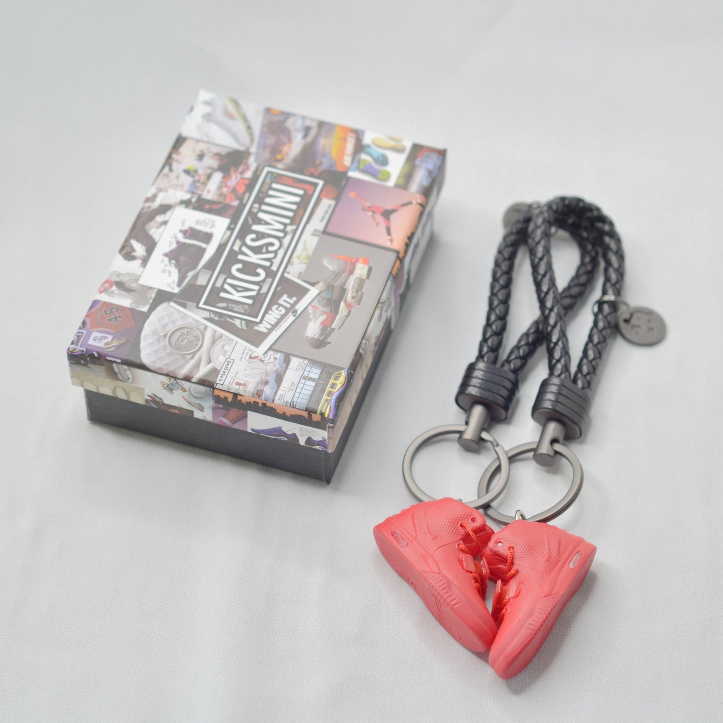 3D Mini Sneakers Schlüsselanhänger Seil mit Box und Tasche