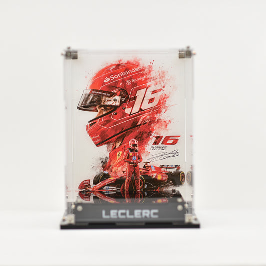 Acrylic Display Case Compatible with LEGO® Scuderia Ferrari HP Charles Leclerc Helmet (43014)