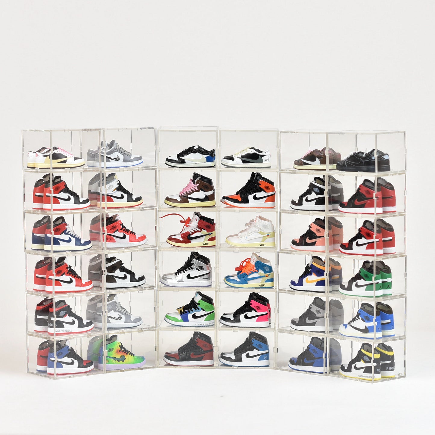AJ1 Mini Sneakers Collection with Display Case