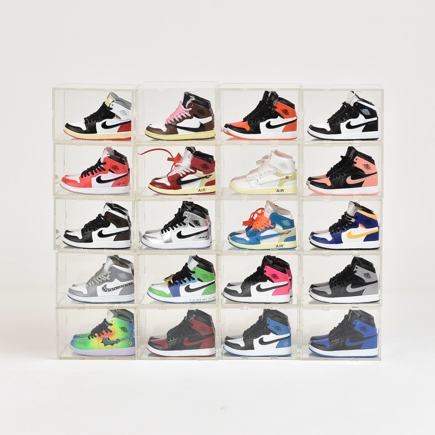 AJ1 Mini Sneakers Collection with Display Case