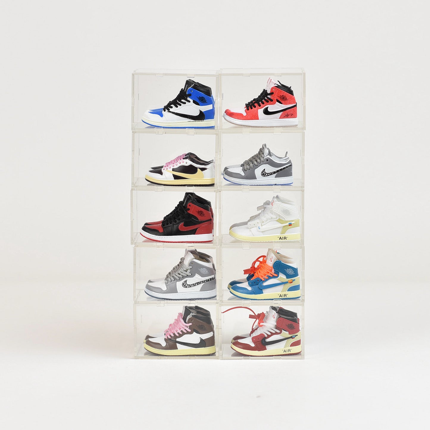 AJ1 Mini Sneakers Collection with Display Case