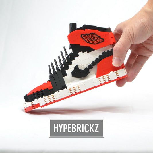 #sneaker bricks# - #hypebrickz# - #sneakergifts# - Custom Air Jordan 1 Bred Toe LEGO Style