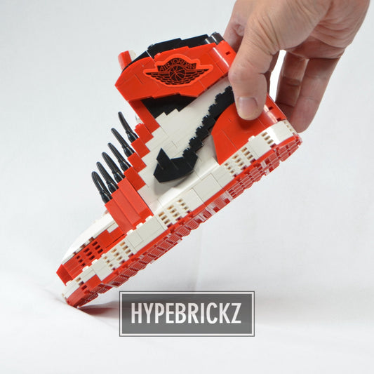 #sneaker bricks# - #hypebrickz# - #sneakergifts# #Custom Air Jordan 1 Chicago LEGO Style