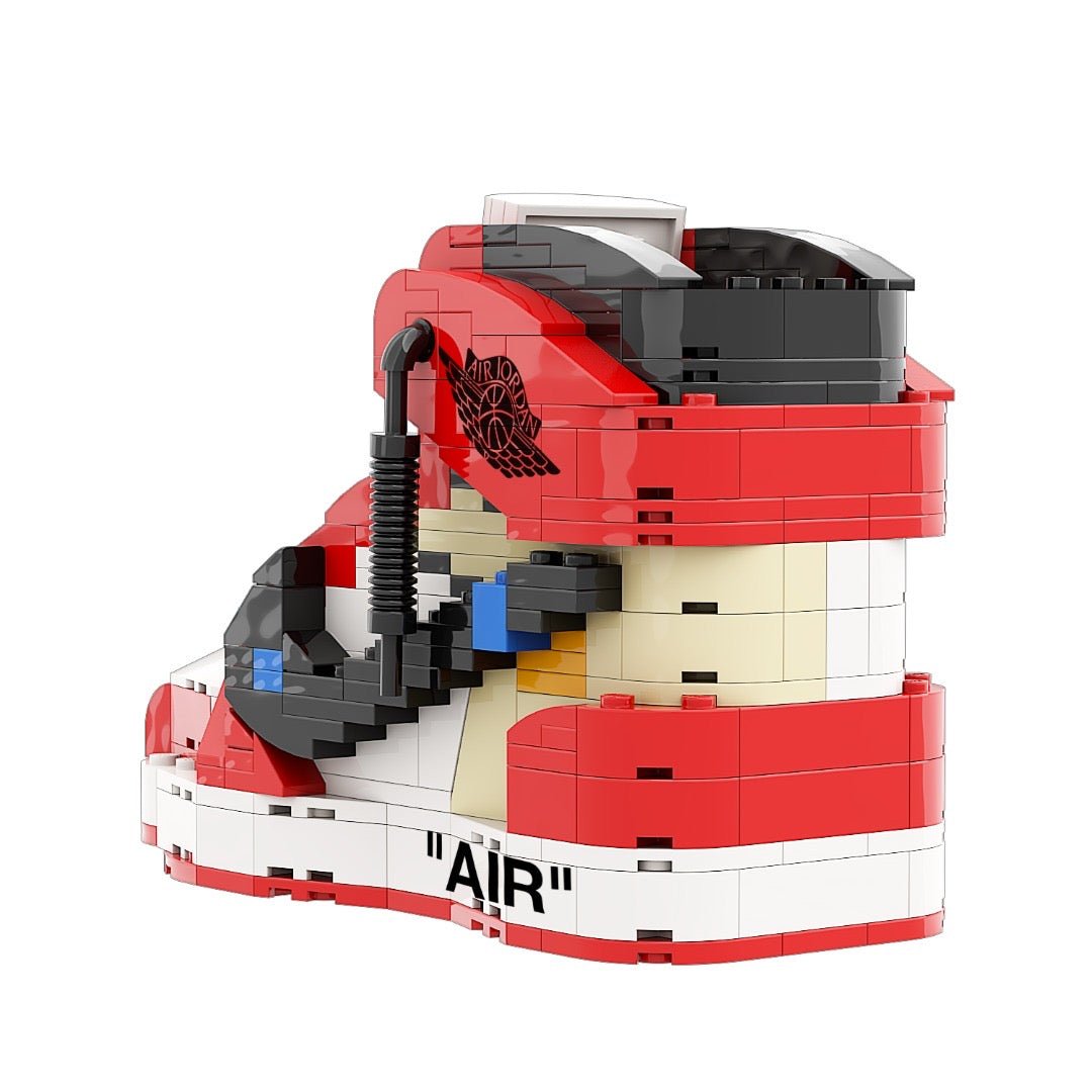 #sneaker bricks# - #hypebrickz# - #sneakergifts# - Custom Nike Air Jordan 1 Off-White Chicago Sneaker LEGO Style