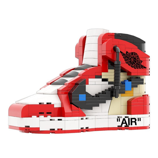 #sneaker bricks# - #hypebrickz# - #sneakergifts# - Custom Nike Air Jordan 1 Off-White Chicago Sneaker LEGO Style