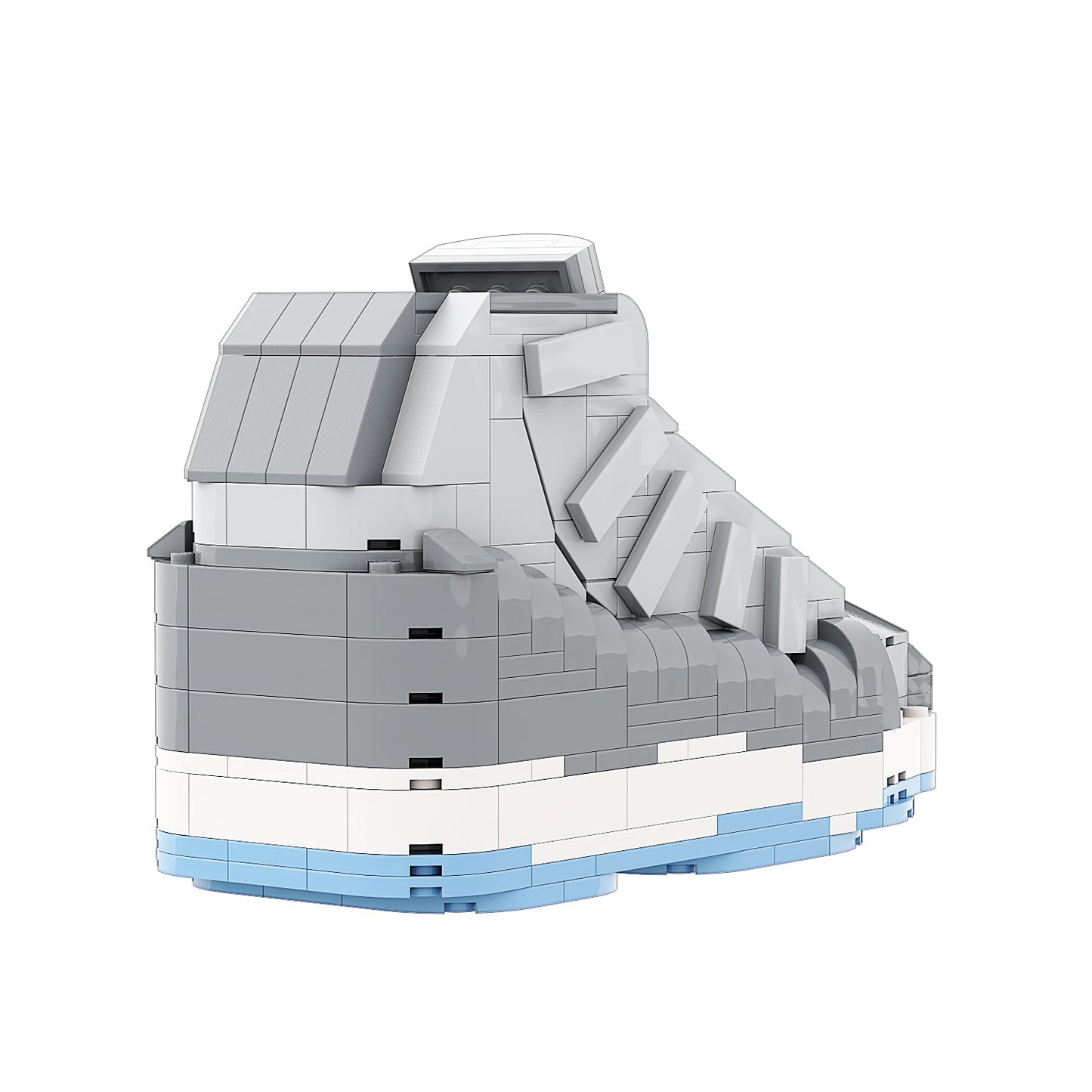 #sneaker bricks# - #hypebrickz# - #sneakergifts# - Custom Nike Air Jordan 11 Cool Grey Sneaker LEGO Style