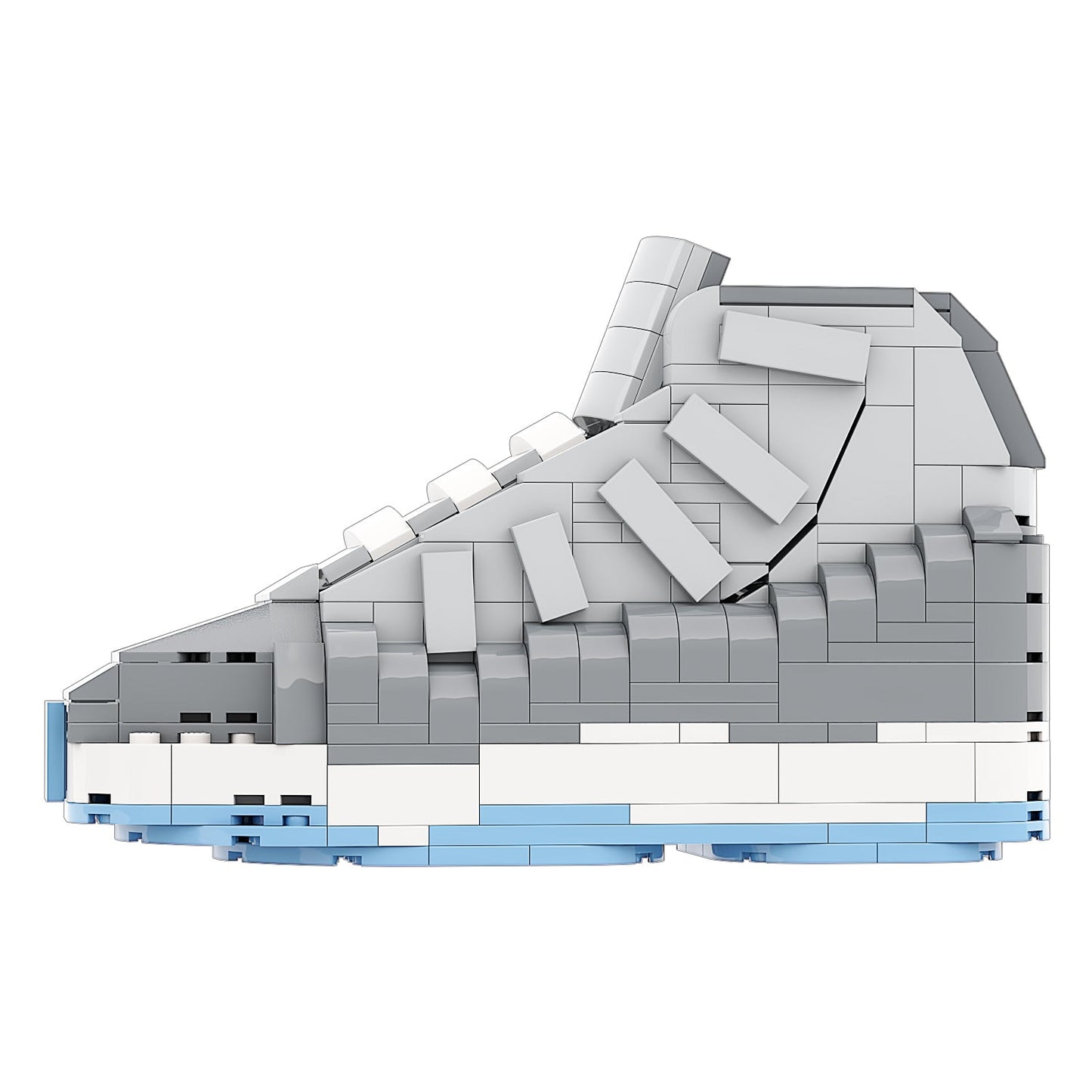 #sneaker bricks# - #hypebrickz# - #sneakergifts# - Custom Nike Air Jordan 11 Cool Grey Sneaker LEGO Style