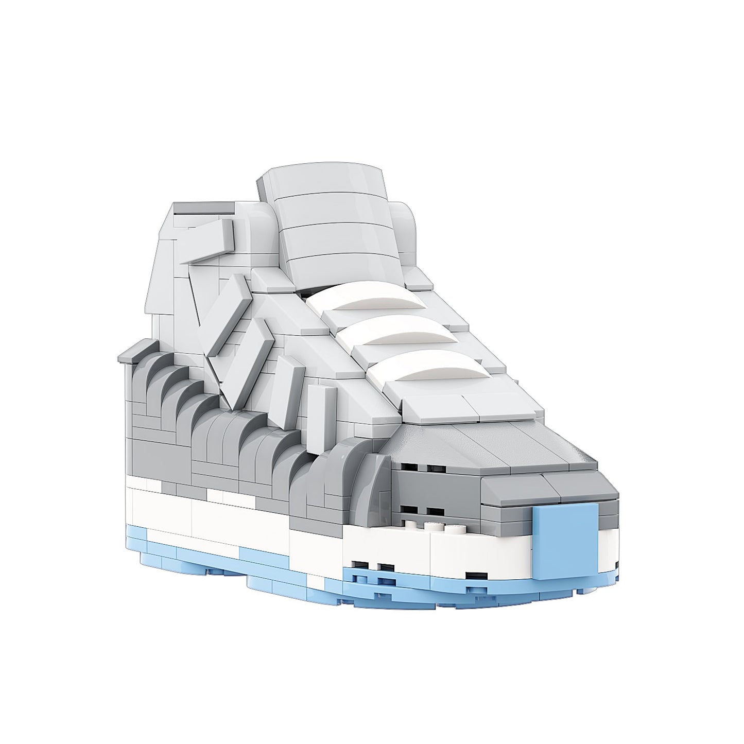 #sneaker bricks# - #hypebrickz# - #sneakergifts# - Custom Nike Air Jordan 11 Cool Grey Sneaker LEGO Style
