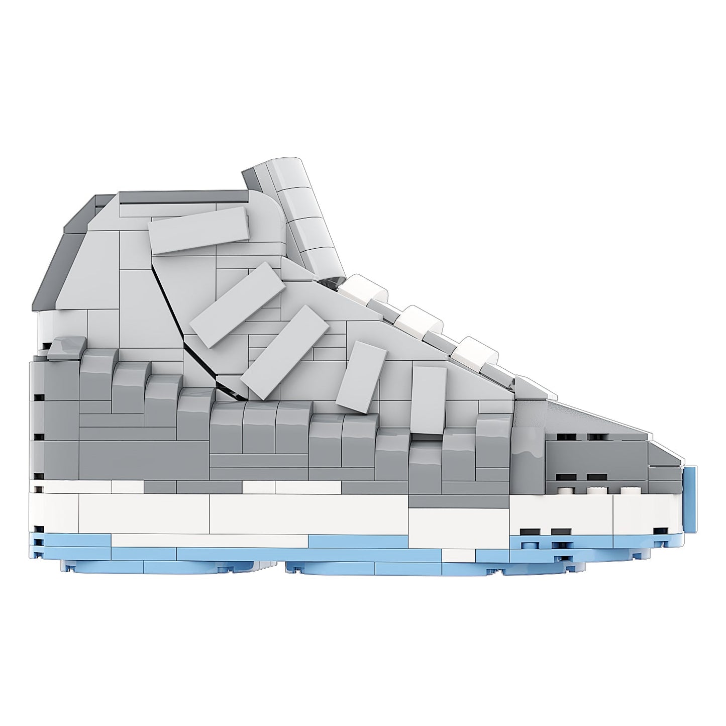 #sneaker bricks# - #hypebrickz# - #sneakergifts# - Custom Nike Air Jordan 11 Cool Grey Sneaker LEGO Style