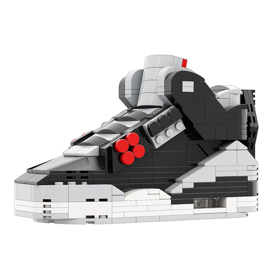 #sneaker bricks# - #hypebrickz# - #sneakergifts# - Custom Nike Air Jordan 3 Black Cement Sneaker LEGO Style