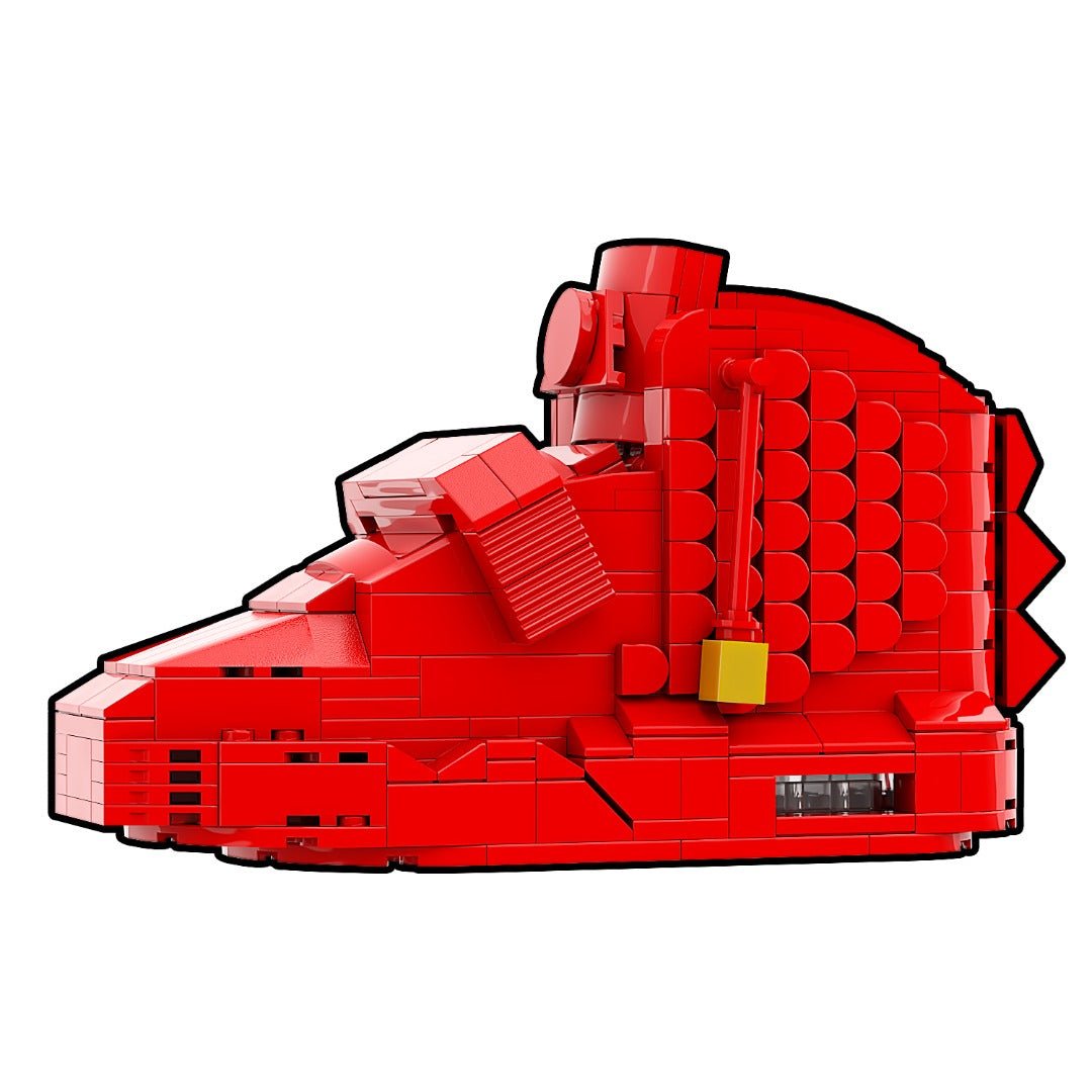 #sneaker bricks# - #hypebrickz# - #sneakergifts# - Custom Nike Air Yeezy Red October Sneaker LEGO Style