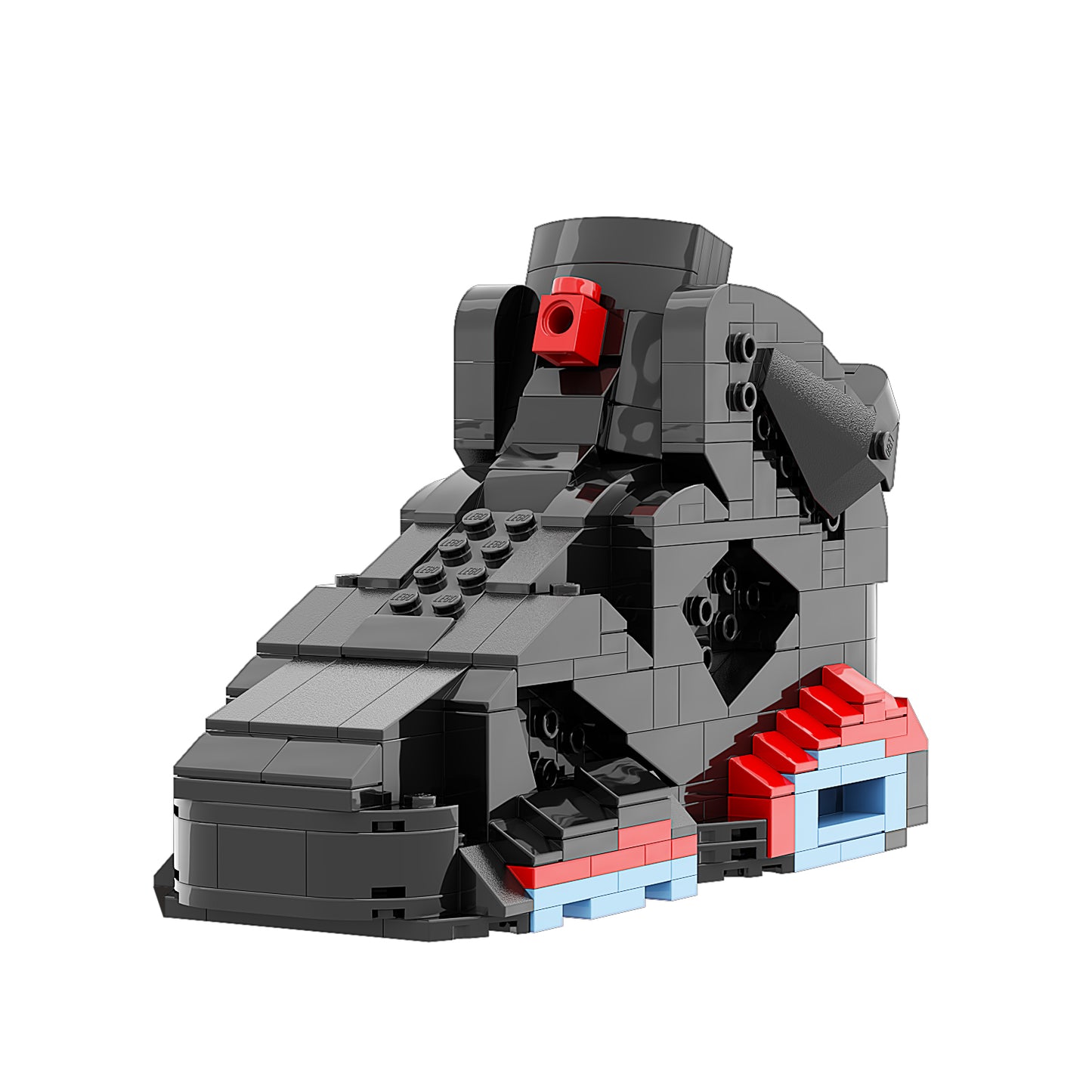 #sneaker bricks# - #hypebrickz# - #sneakergifts# - Custom Nike Air Jordan 6 Infrared Sneaker LEGO Style