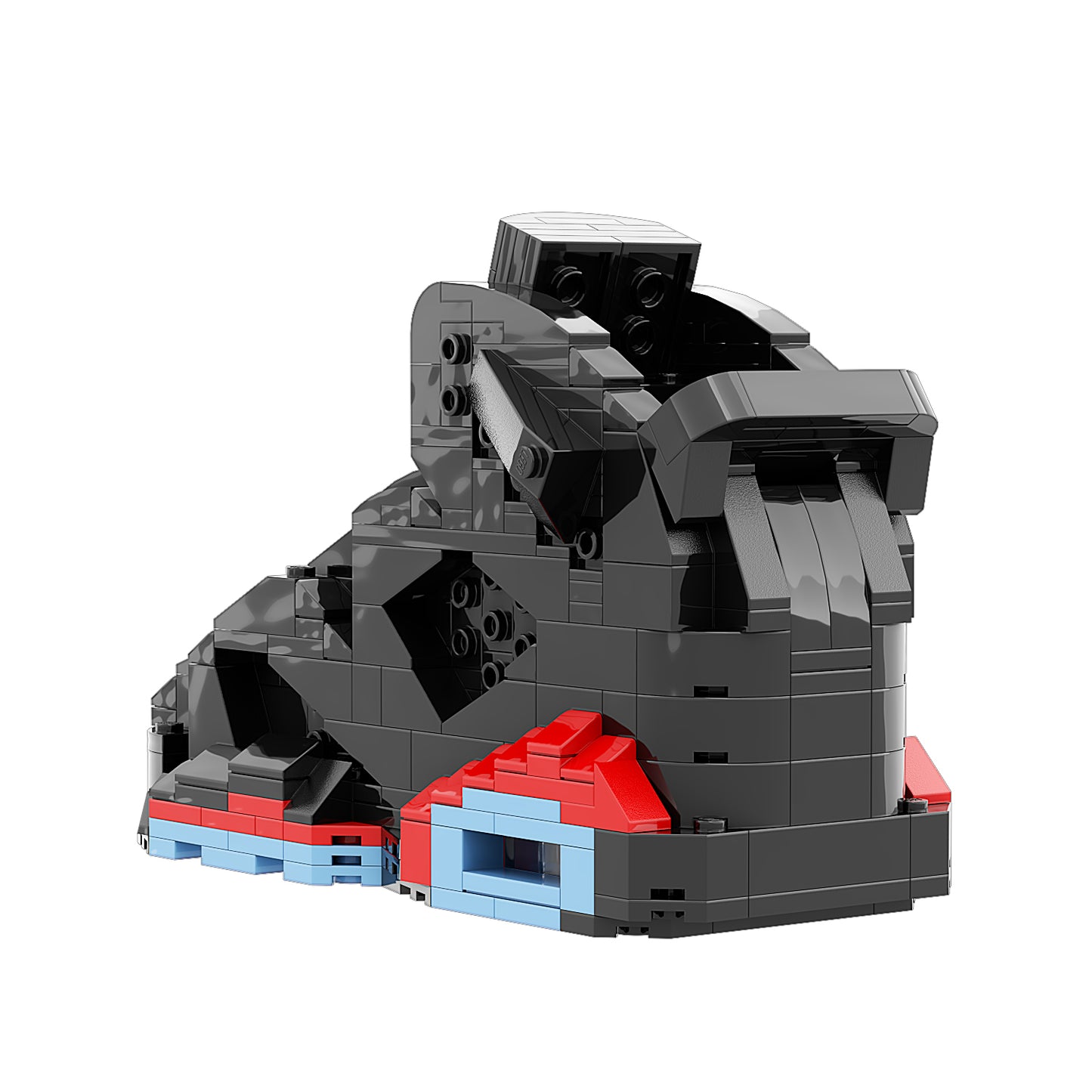 #sneaker bricks# - #hypebrickz# - #sneakergifts# - Custom Nike Air Jordan 6 Infrared Sneaker LEGO Style
