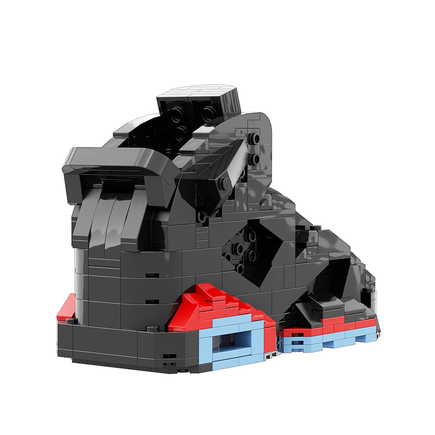 #sneaker bricks# - #hypebrickz# - #sneakergifts# - Custom Nike Air Jordan 6 Infrared Sneaker LEGO Style
