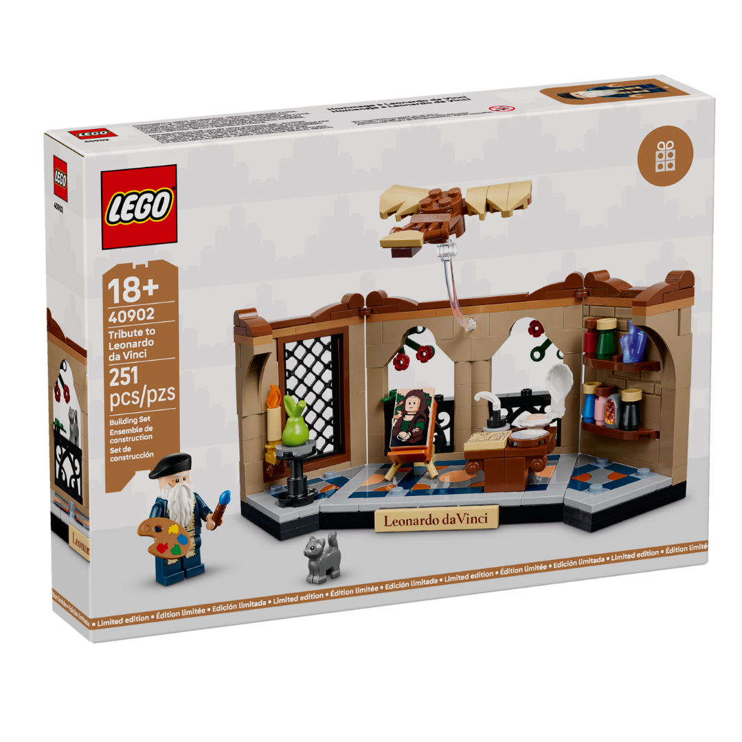 LEGO Reveals 40902 Tribute to Leonardo da Vinci as a New Art Focused Gift With Purchase