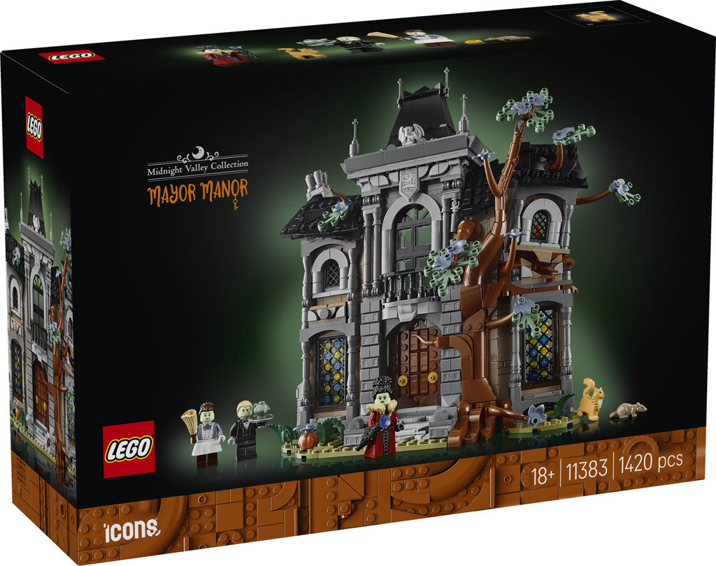 LEGO Icons 11383 Mayor Manor Introduces a Crooked New Haunted House Line Just in Time for Halloween