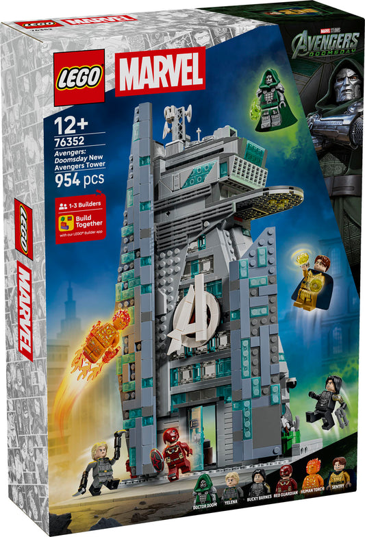 LEGO Marvel Avengers: Doomsday Gets Five New Sets Led by a Doctor Doom Bust and a Battle Ready Avengers Tower
