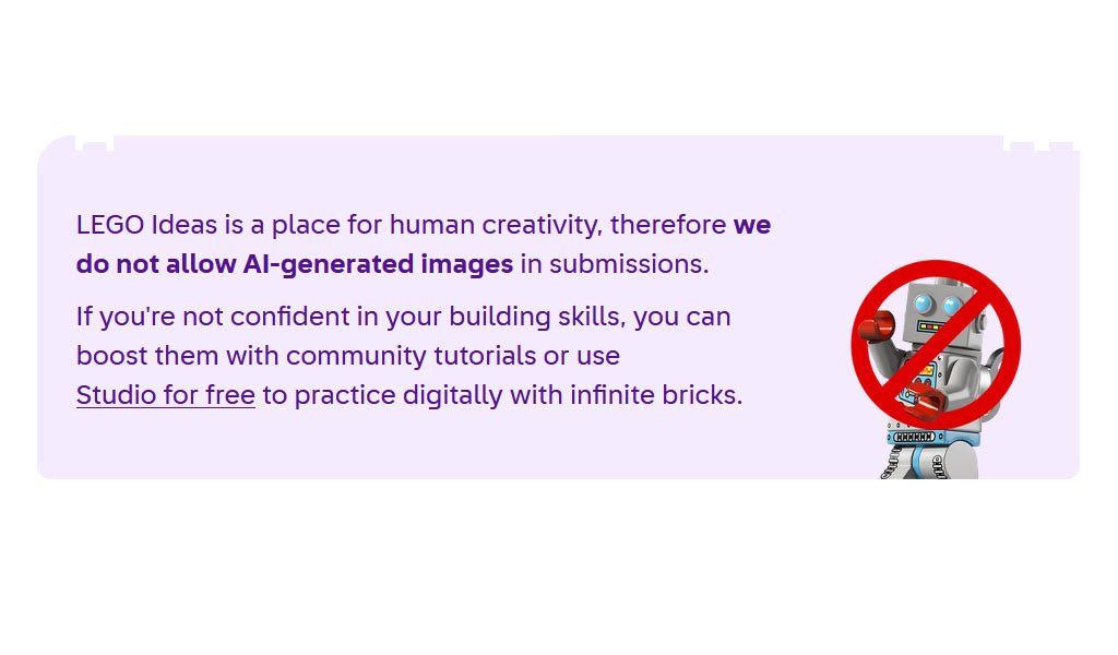 LEGO Ideas Bans AI Generated Submission Images and Draws a Clearer Line Around What Fans Need to Build - HYPEBRICKZ