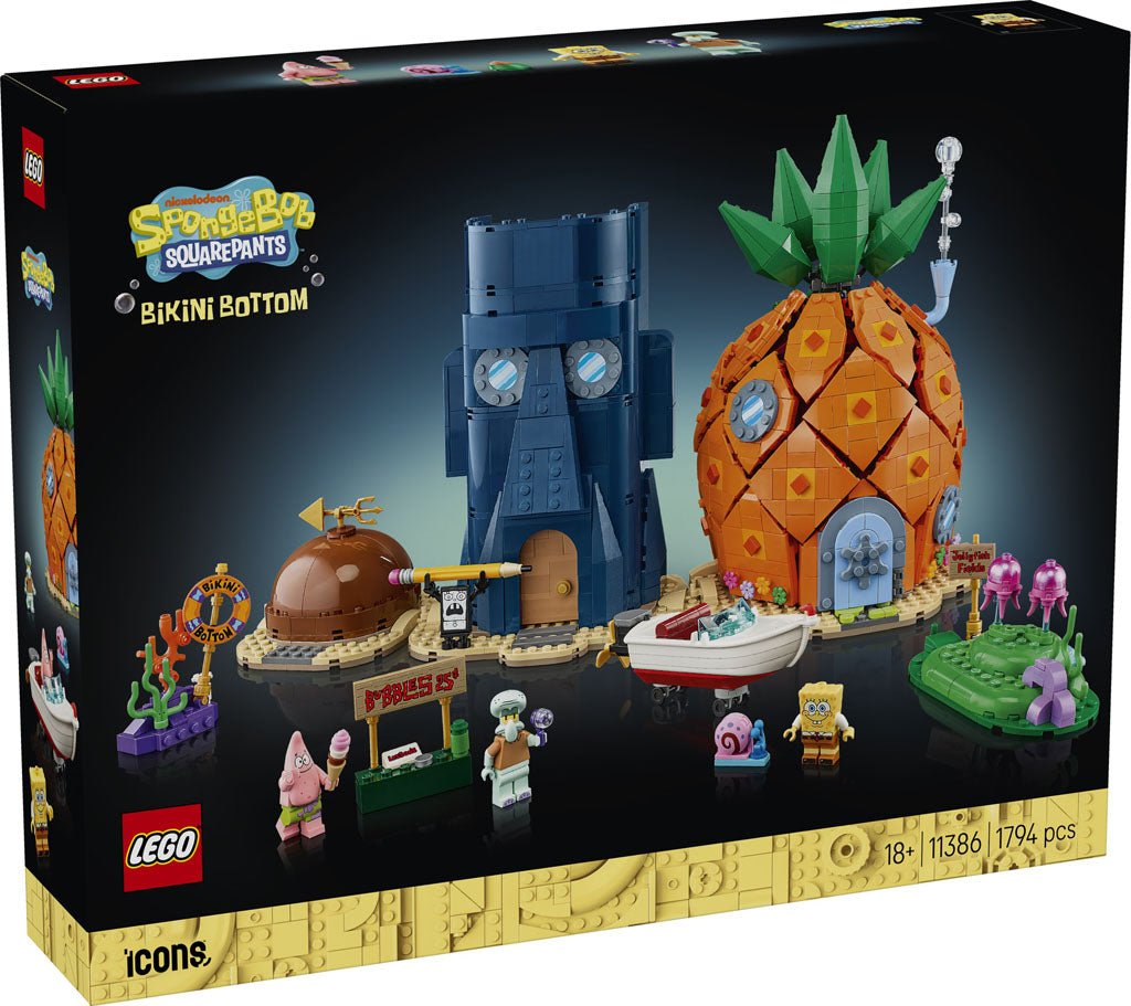 LEGO SpongeBob SquarePants Returns in September With a Big Bikini Bottom Display and a Smaller BrickHeadz Companion - HYPEBRICKZ