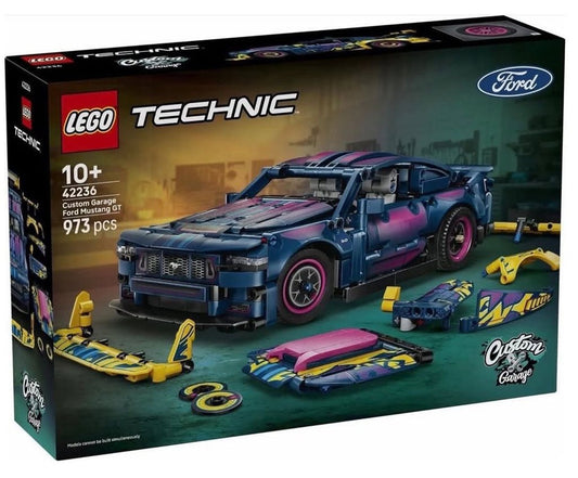 LEGO Technic 42236 Custom Garage Ford Mustang GT Brings Swap-Style Tuning to Brick Form - HYPEBRICKZ