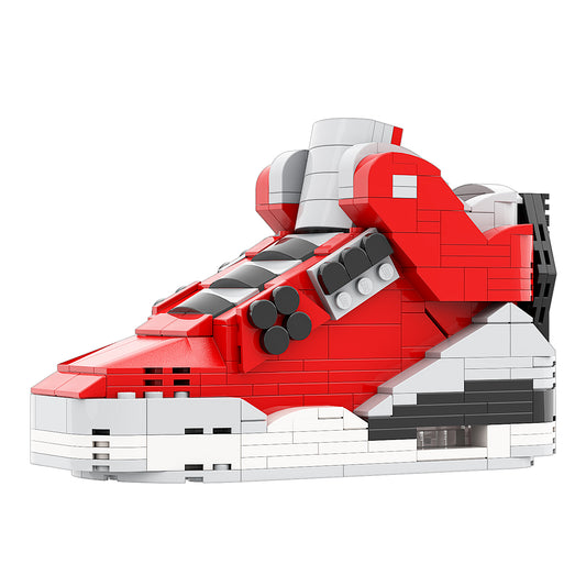 REGULAR AJ3 "Red Cement" Sneaker Bricks Sneaker with Mini Figure