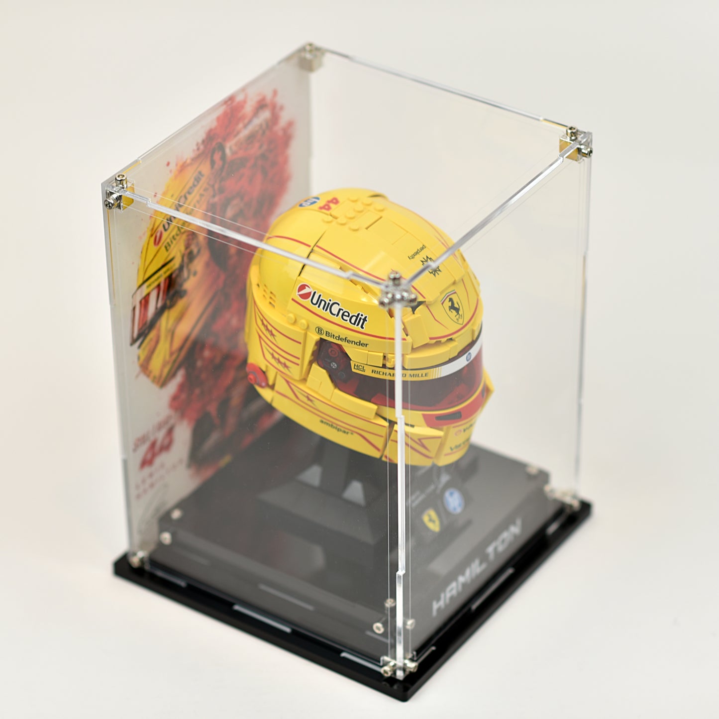 Detailed View of Acrylic Display Case Compatible with LEGO 43022