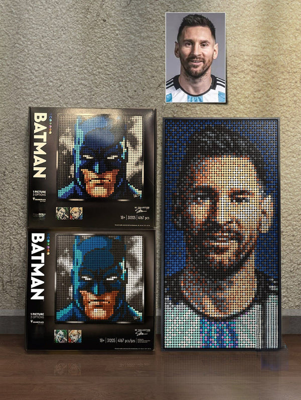 Leo Messi Pixel Bricks Display Wall Decor Set | Hypebrickz – HYPEBRICKZ