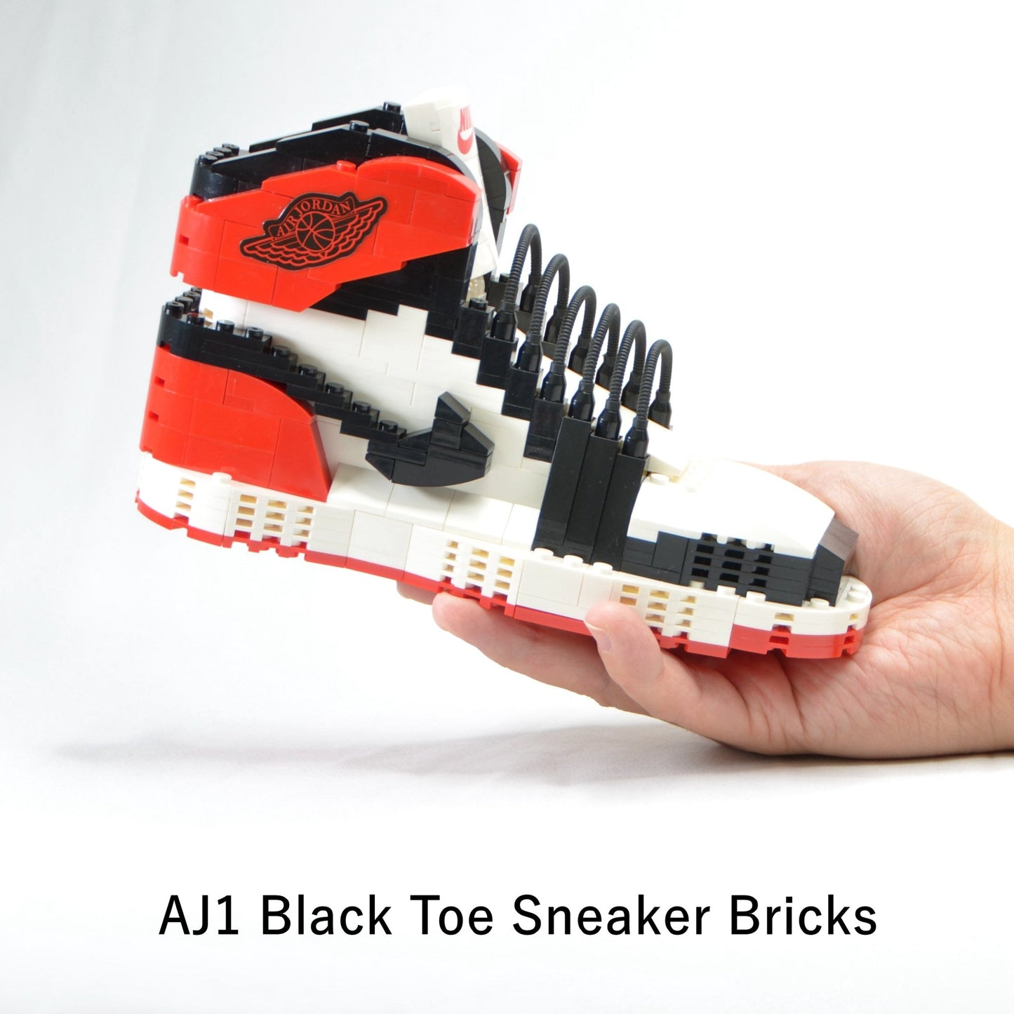 #sneaker bricks# - #hypebrickz# - #sneakergifts# #Custom Air Jordan 1 black toe LEGO Style