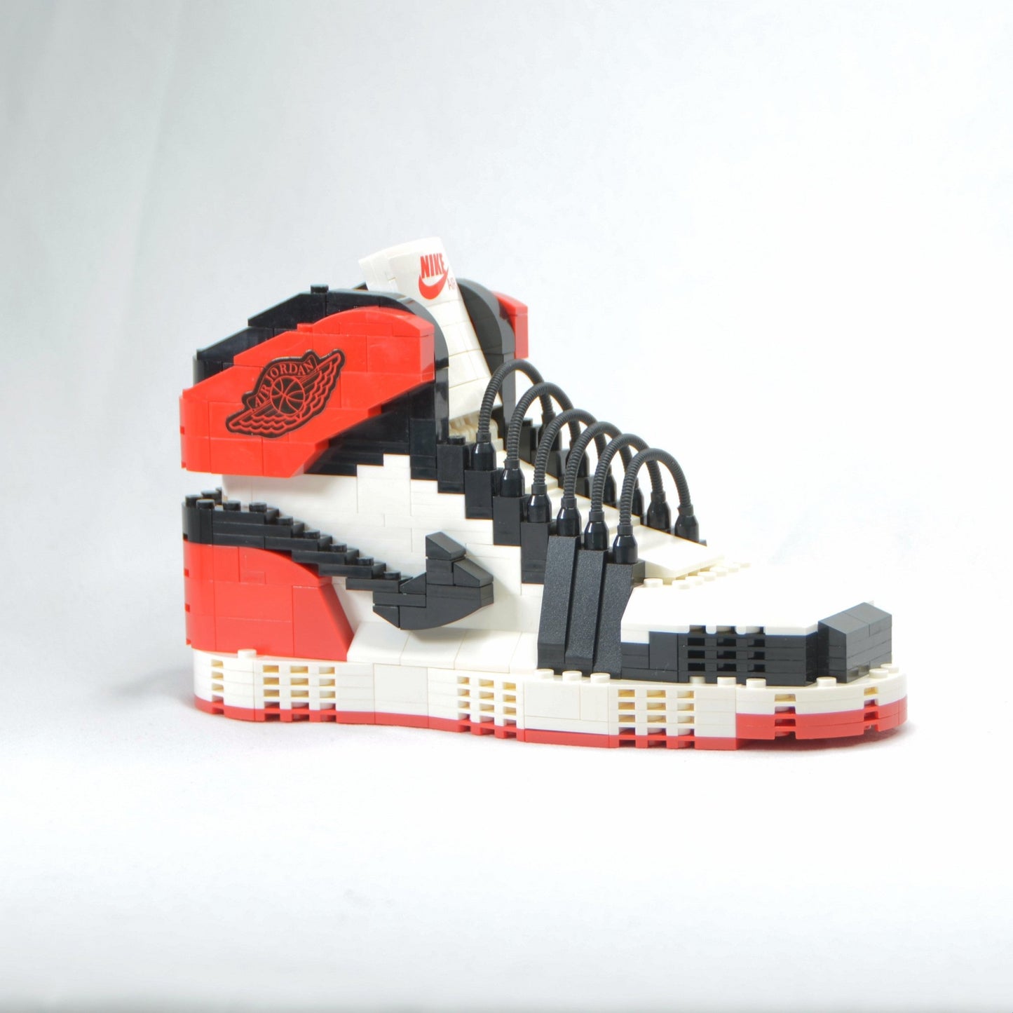 #sneaker bricks# - #hypebrickz# - #sneakergifts# #Custom Air Jordan 1 black toe LEGO Style