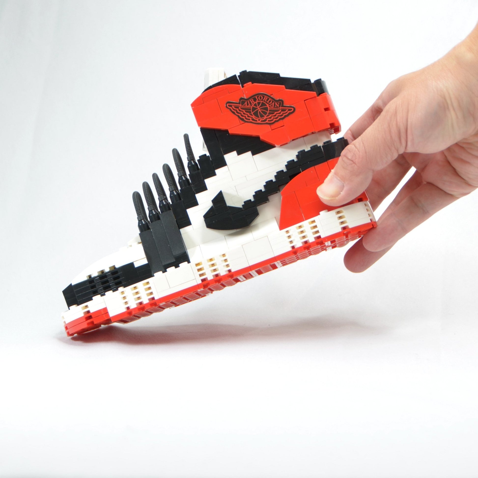 #sneaker bricks# - #hypebrickz# - #sneakergifts# #Custom Air Jordan 1 black toe LEGO Style