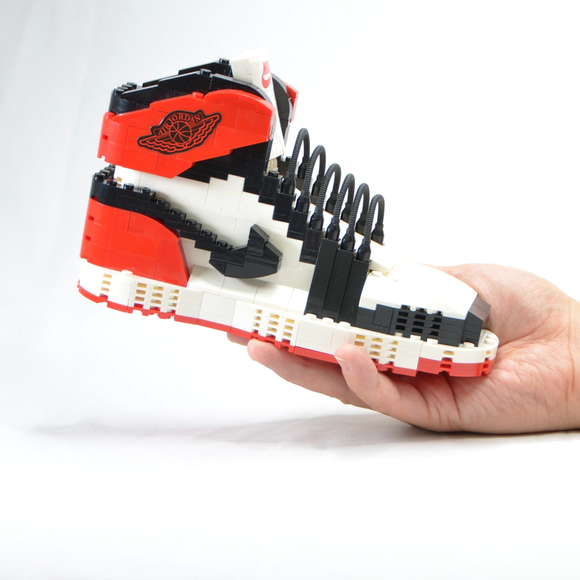 #sneaker bricks# - #hypebrickz# - #sneakergifts# #Custom Air Jordan 1 black toe LEGO Style