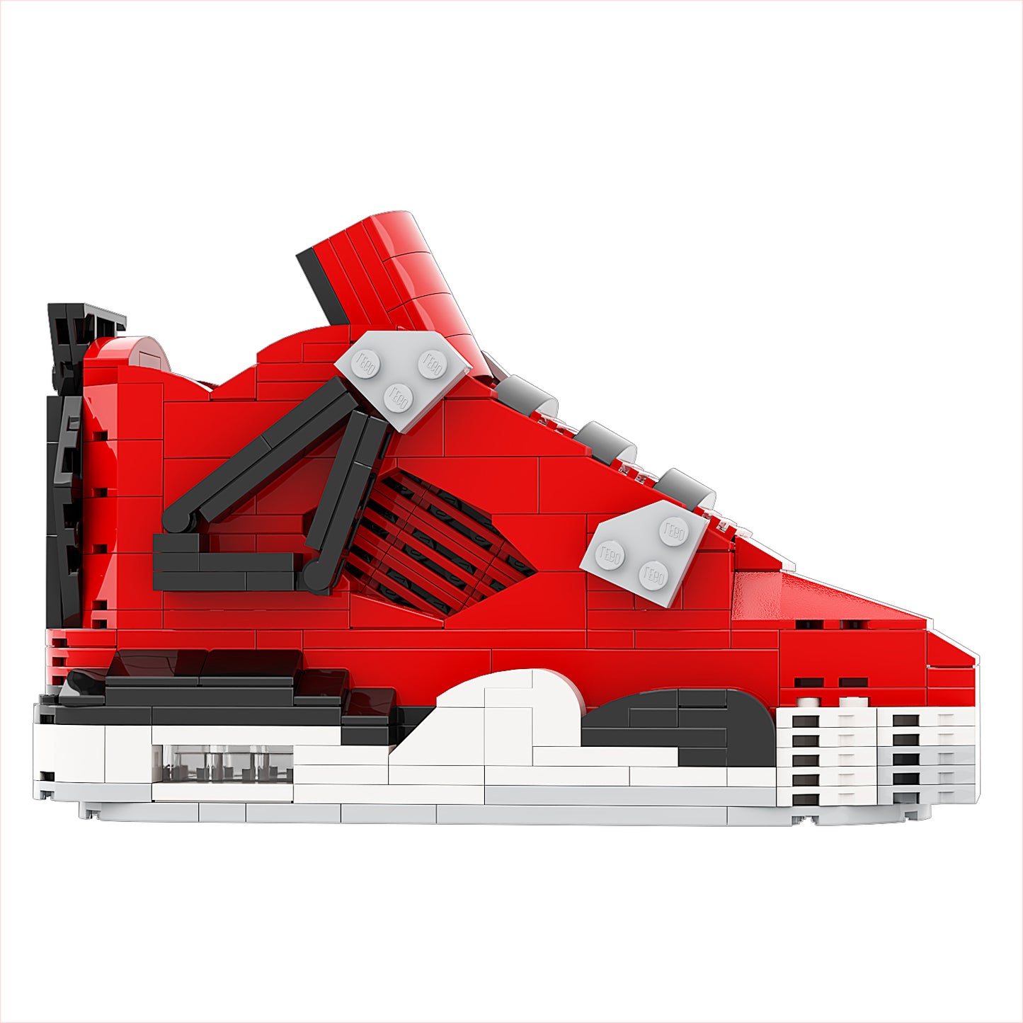 REGULAR AJ4 "Toro" Sneaker Bricks Sneaker with Mini Figure