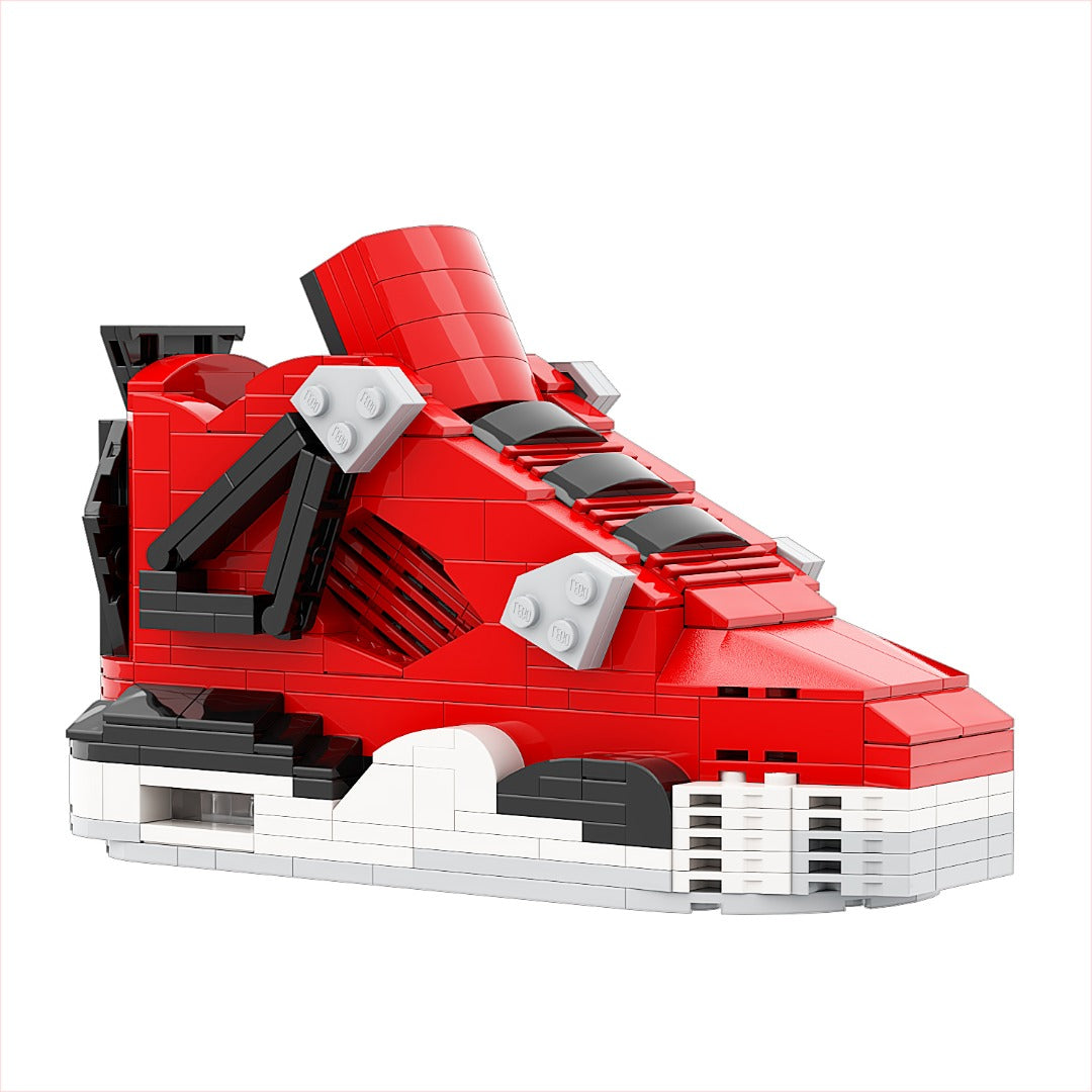 REGULAR AJ4 "Toro" Sneaker Bricks Sneaker with Mini Figure
