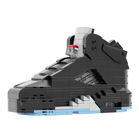 REGULAR AJ5 "Black Metallic" Sneaker Bricks Sneaker with Mini Figure