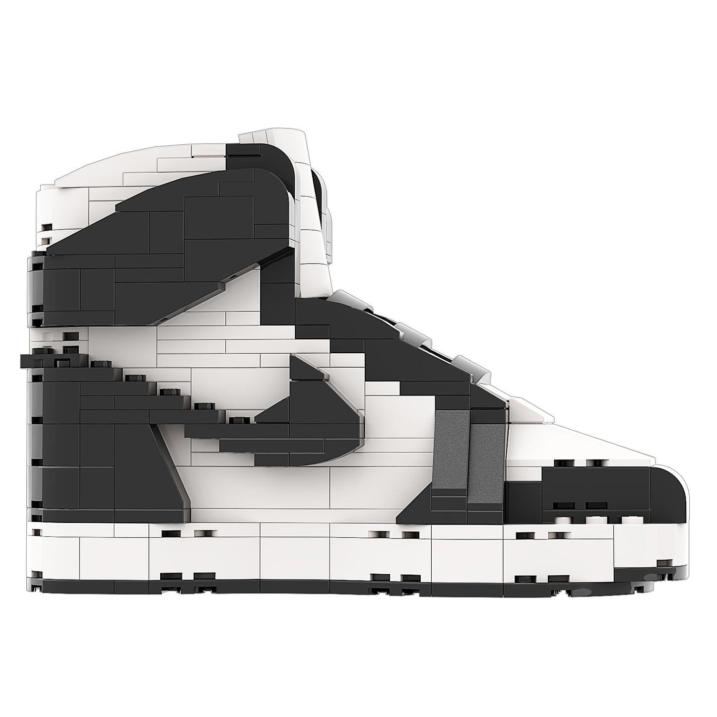 REGULAR "AJ1 OG Black/White" Sneaker Bricks with Mini Figure