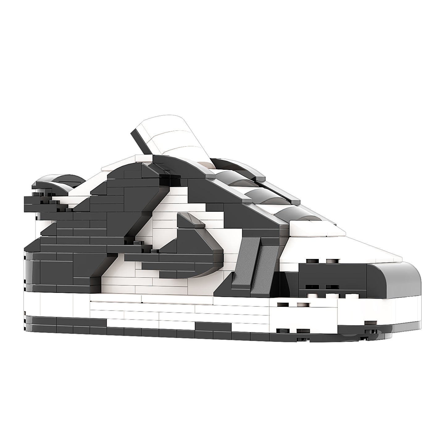 REGULAR "SB Dunk Panda" Sneaker Bricks with Mini Figure