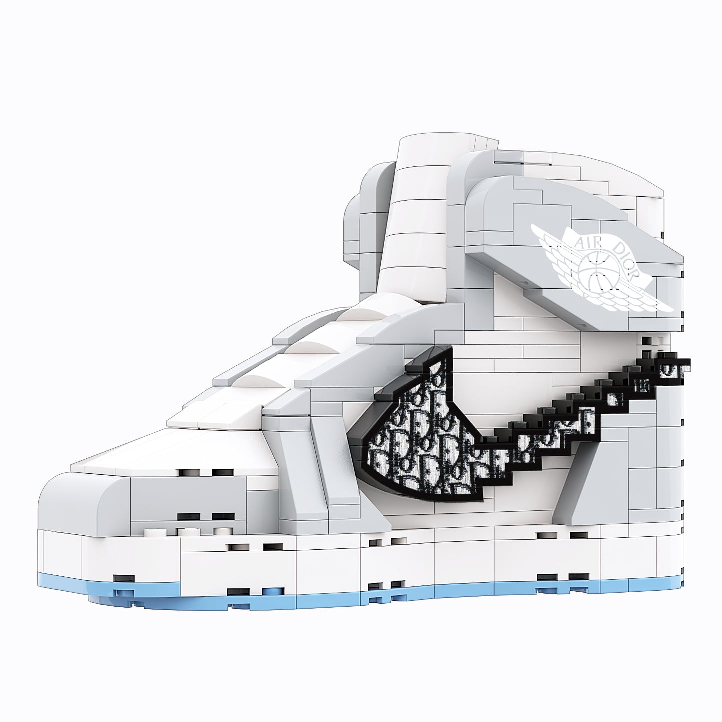 REGULAR "AJ1 Dior High" Sneaker Bricks with Mini Figure