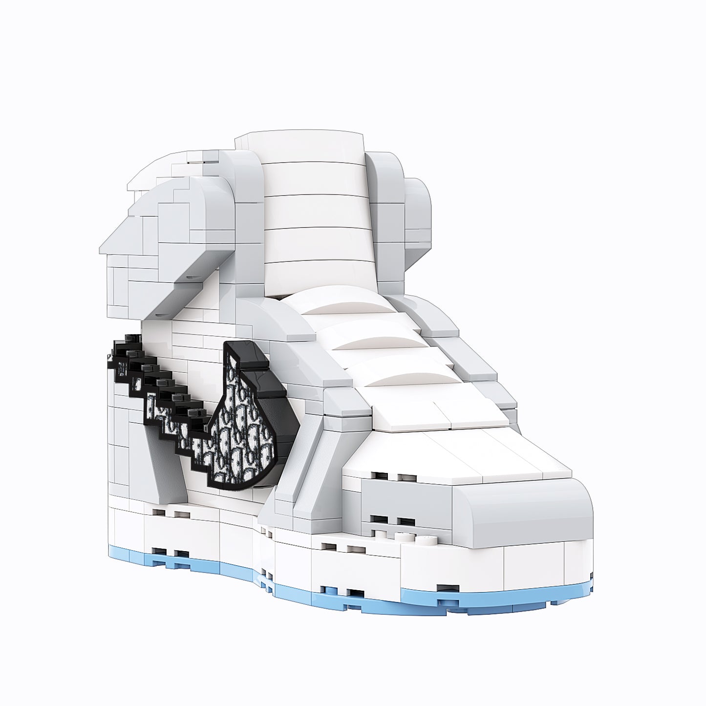 REGULAR "AJ1 Dior High" Sneaker Bricks with Mini Figure