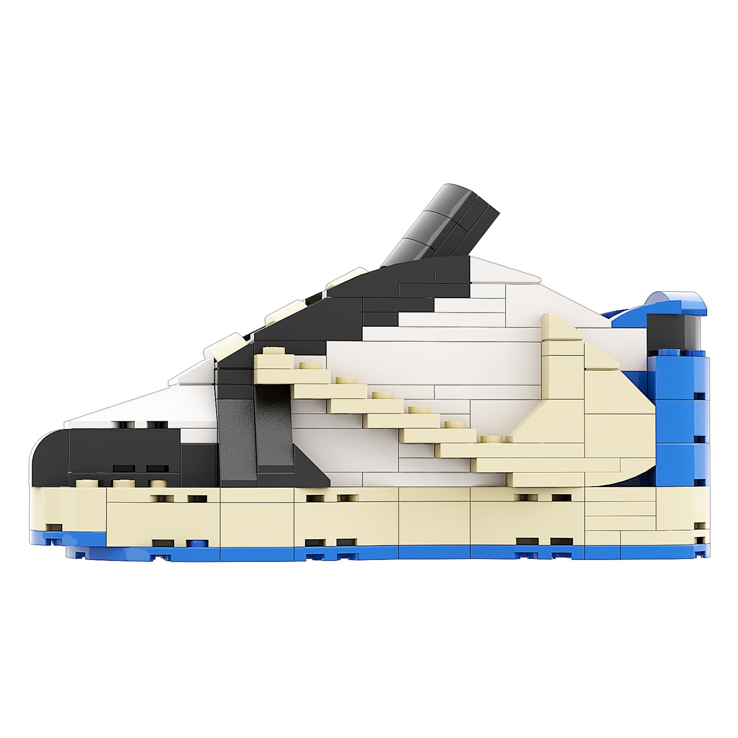 REGULAR "AJ1 TS x Fragment Low" Sneaker Bricks with Mini Figure