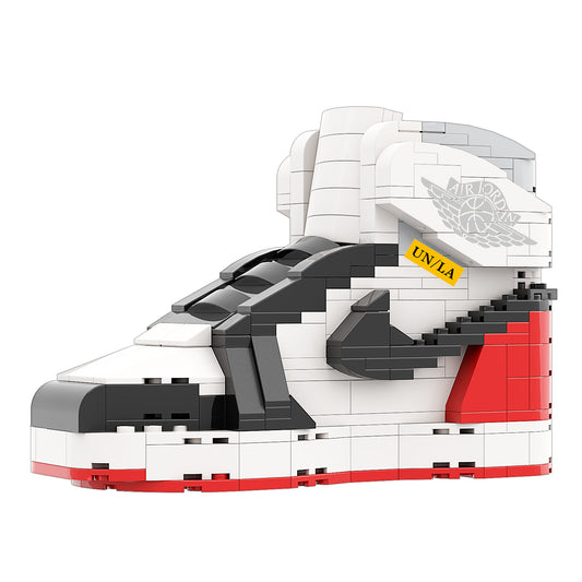 REGULAR "AJ1 Union Black Toe" Sneaker Bricks with Mini Figure