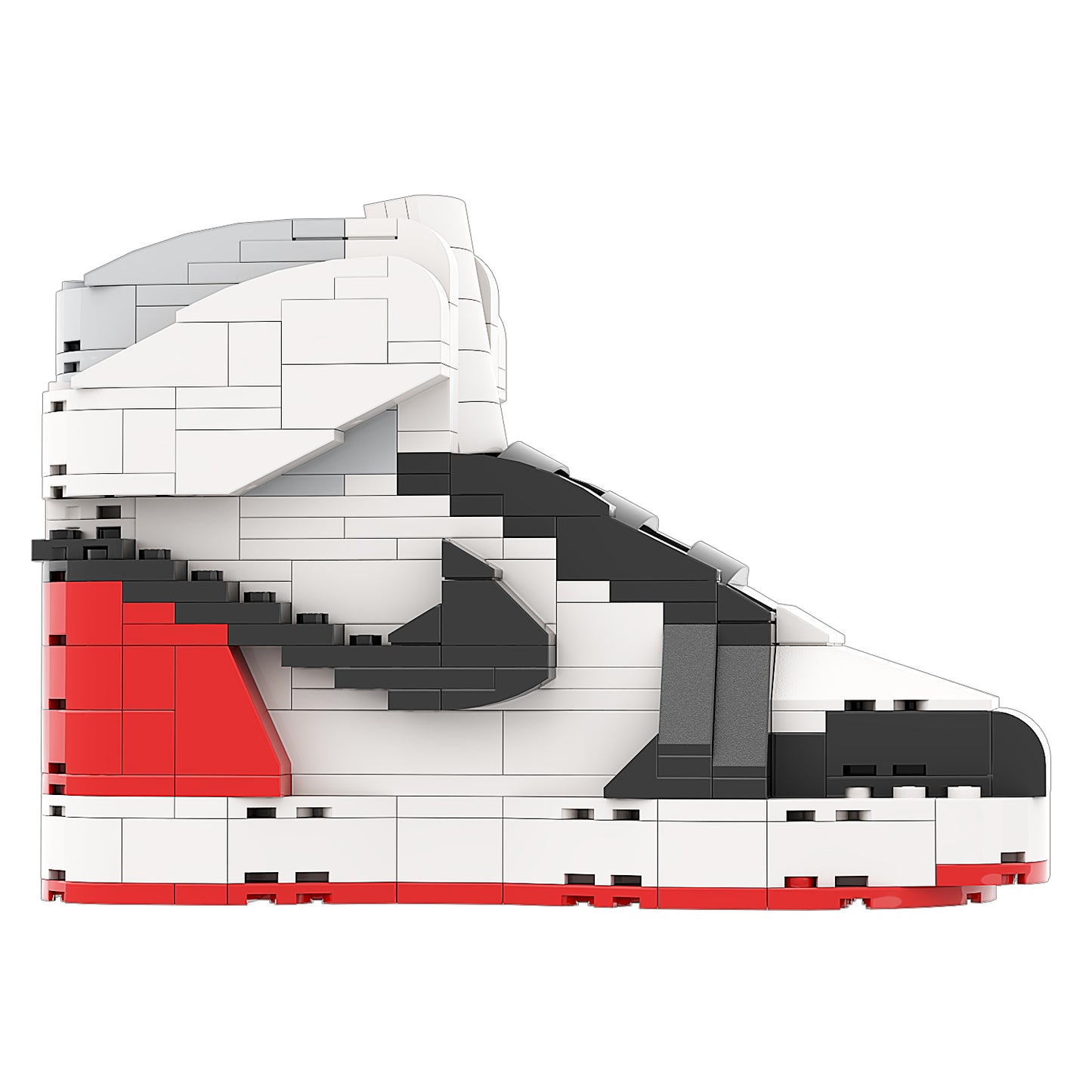 REGULAR "AJ1 Union Black Toe" Sneaker Bricks with Mini Figure
