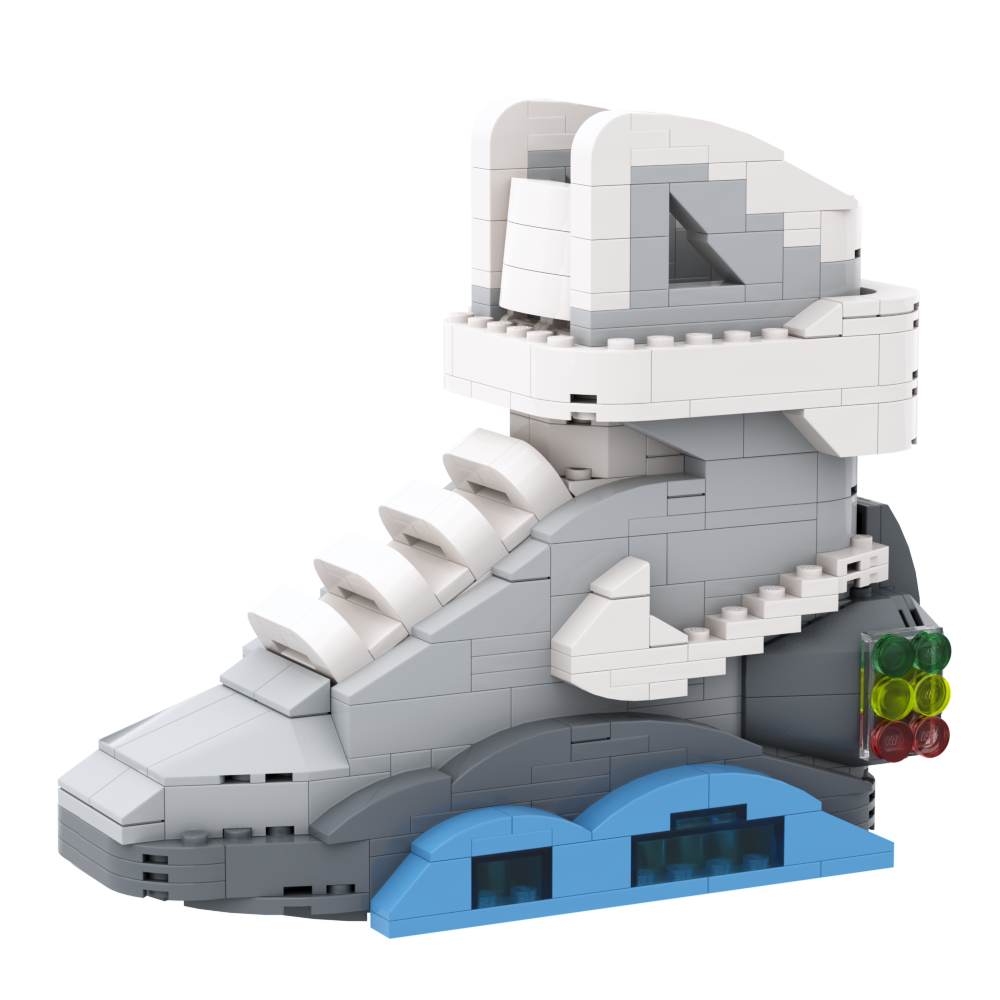 REGULAR  Air Mags "Back to the Future" Sneakerbricks with Mini Figure