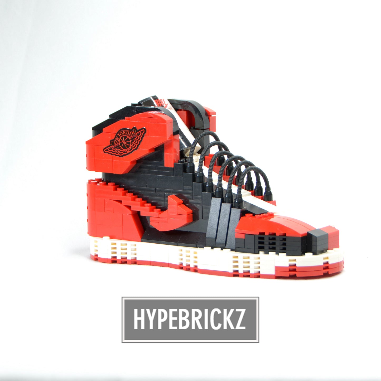 LARGE AJ1 "Homage to Home" Sneaker Bricks Sneaker 3D Puzzle Building Toy with Mini Figure