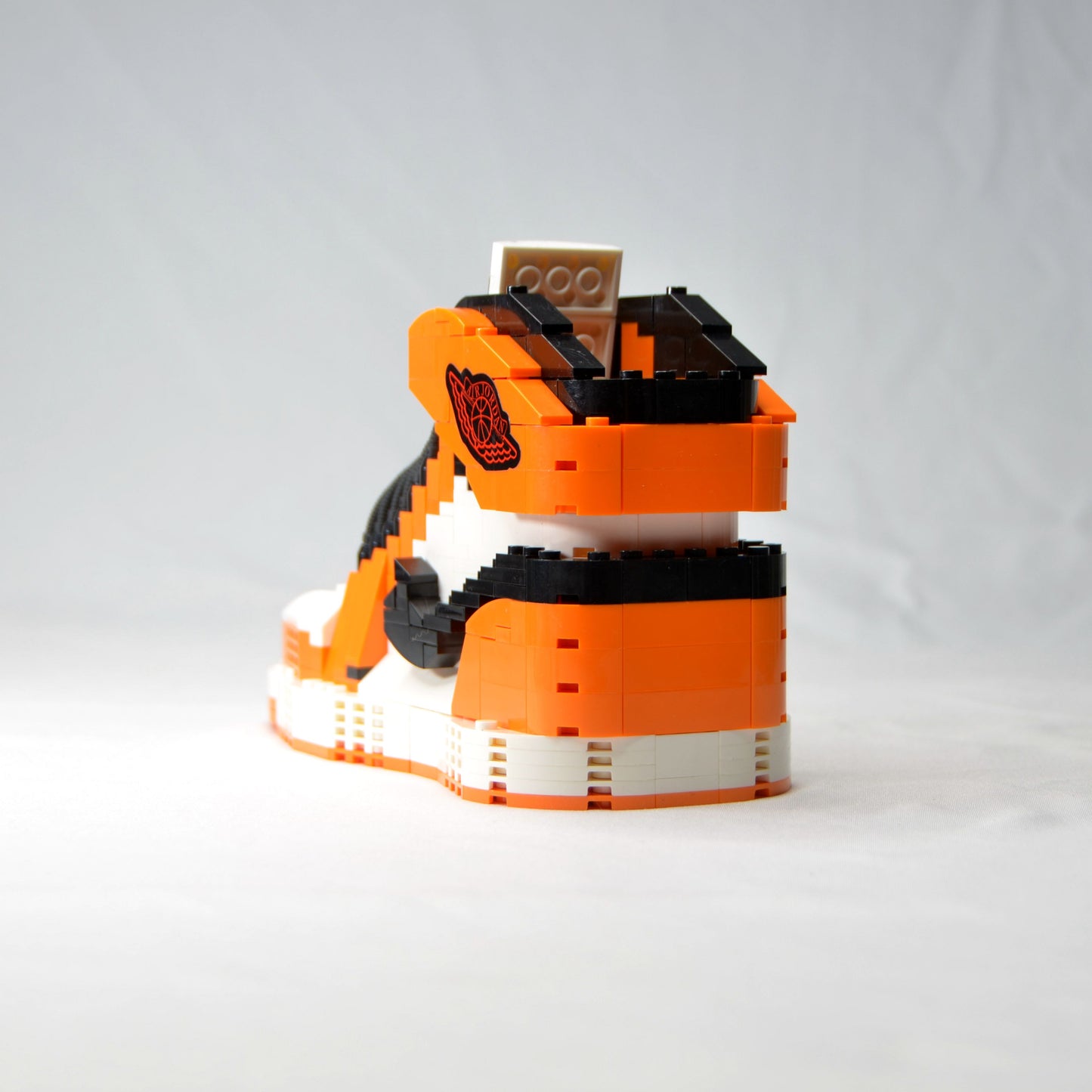 LARGE AJ1 "Reverse Shattered Backboard" Sneaker Bricks Sneaker 3D Puzzle Building Toy with Mini Figure