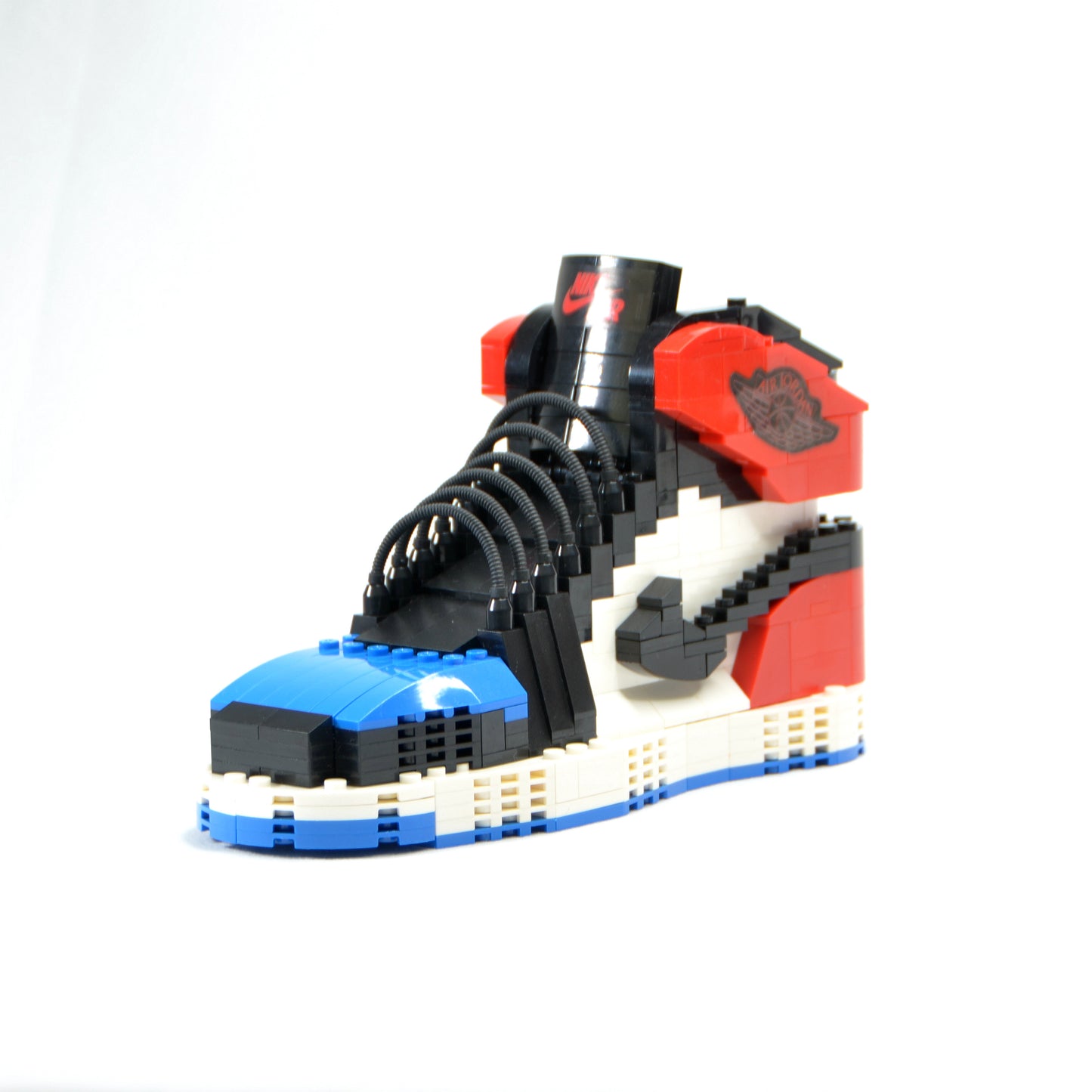 LARGE AJ1 "TOP3" Sneaker Bricks Sneaker 3D Puzzle Building Toy with Mini Figure