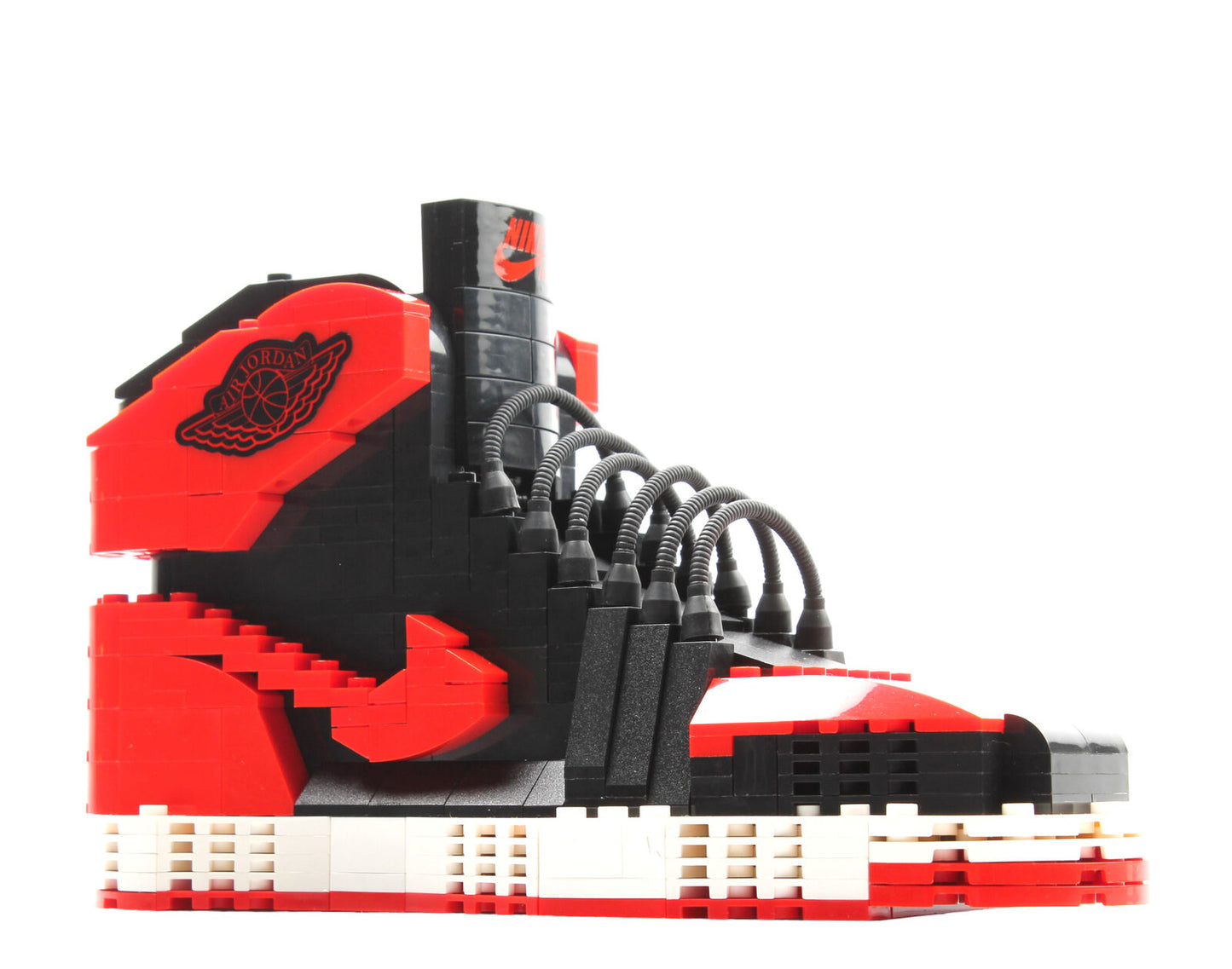 LARGE AJ1 "Banned" Sneaker Bricks Sneaker 3D Puzzle Building Toy with Mini Figure
